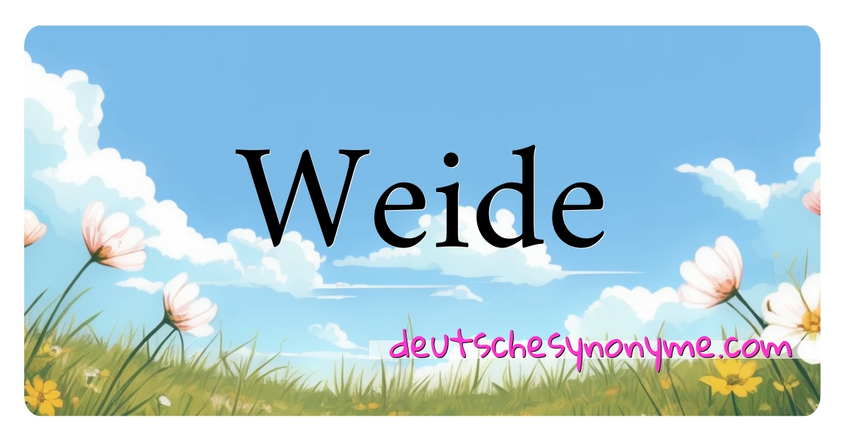 Weide Synonyme Kreuzworträtsel bedeuten Erklärung und Verwendung