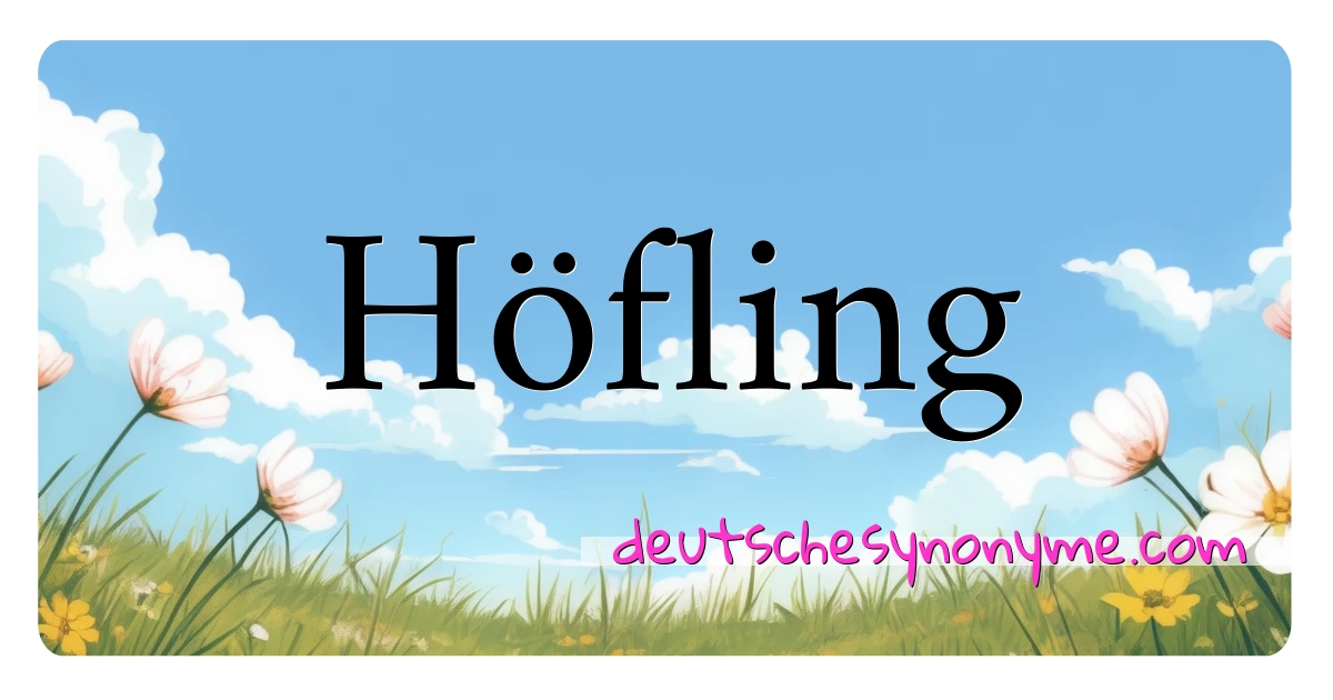 Höfling Synonyme Kreuzworträtsel bedeuten Erklärung und Verwendung