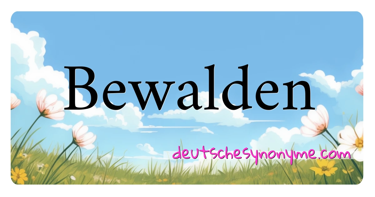 Bewalden Synonyme Kreuzworträtsel bedeuten Erklärung und Verwendung