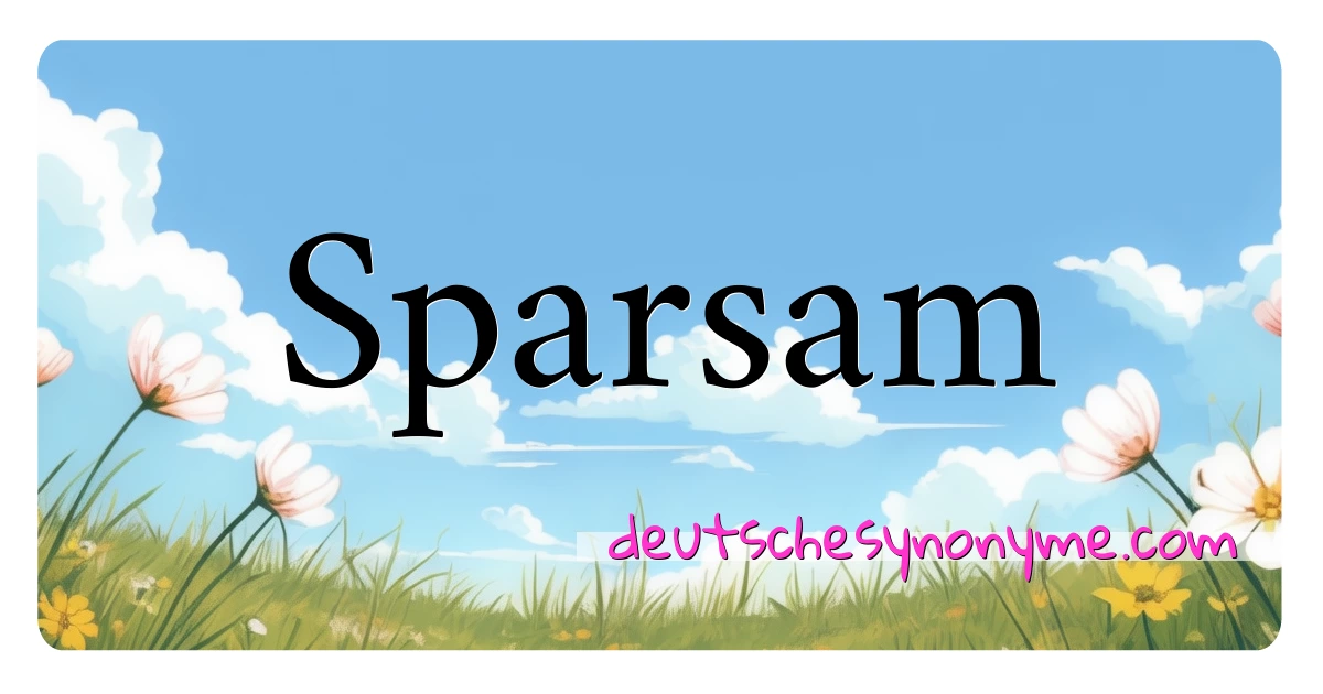 Sparsam Synonyme Kreuzworträtsel bedeuten Erklärung und Verwendung