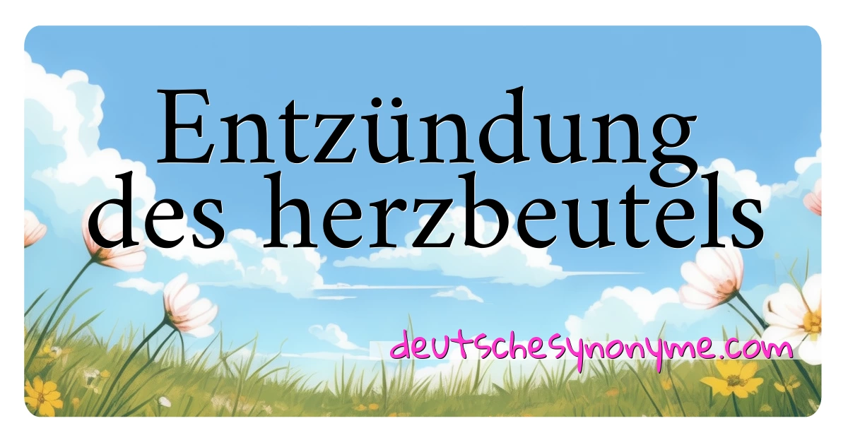 Entzündung des herzbeutels Synonyme Kreuzworträtsel bedeuten Erklärung und Verwendung