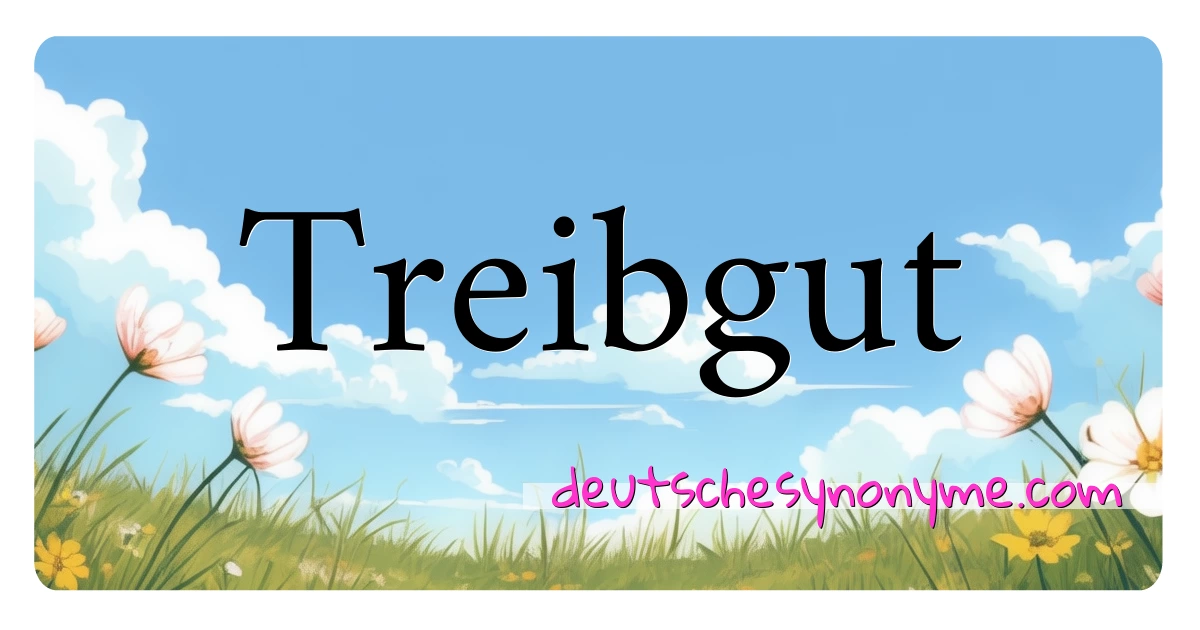 Treibgut Synonyme Kreuzworträtsel bedeuten Erklärung und Verwendung