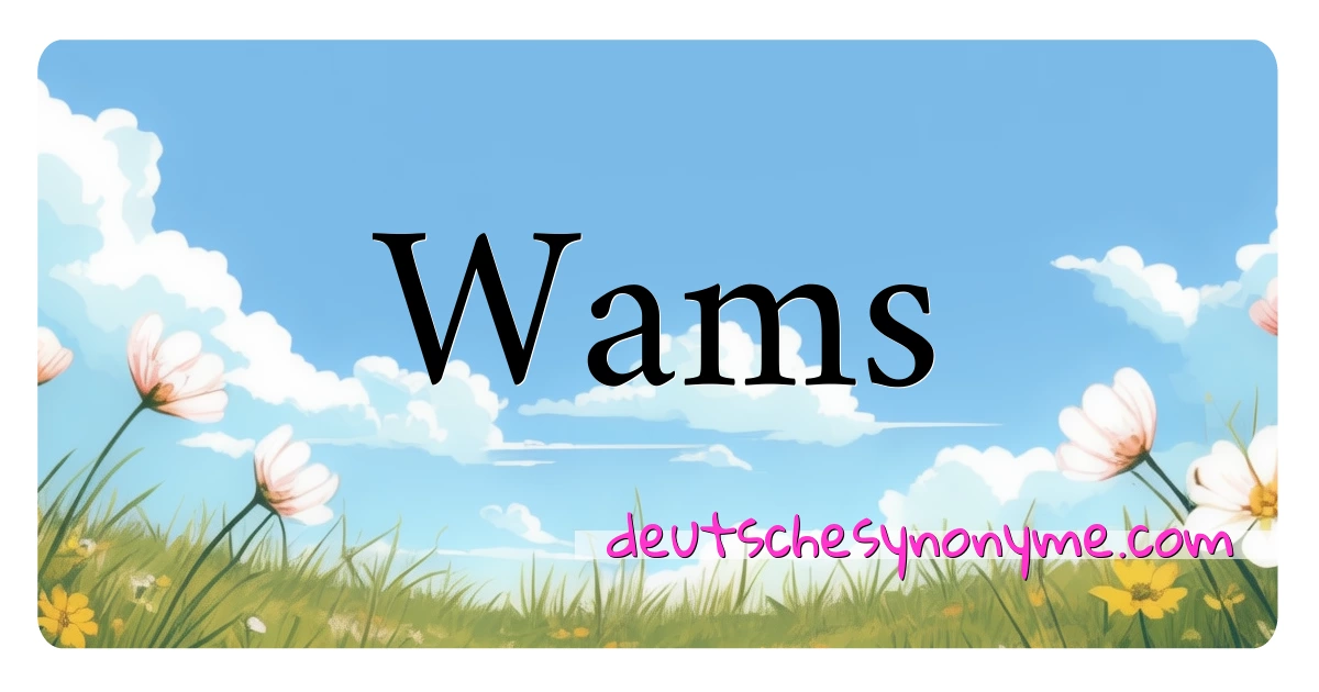 Wams Synonyme Kreuzworträtsel bedeuten Erklärung und Verwendung