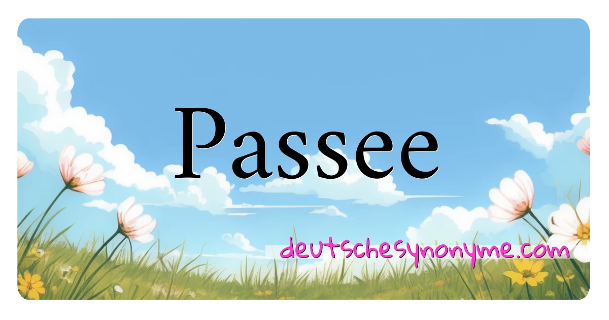 Passee Synonyme Kreuzworträtsel bedeuten Erklärung und Verwendung