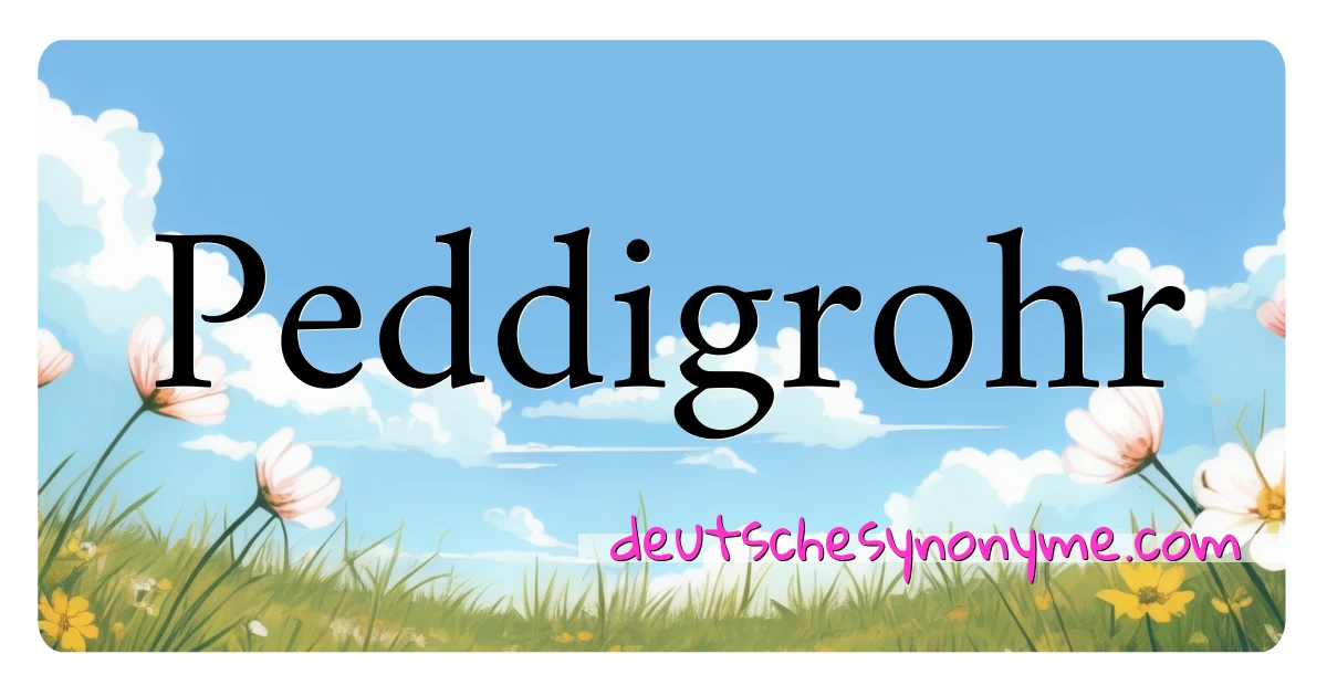 Peddigrohr Synonyme Kreuzworträtsel bedeuten Erklärung und Verwendung