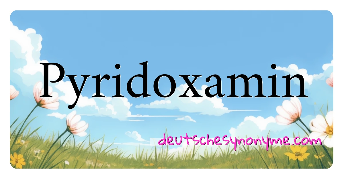 Pyridoxamin Synonyme Kreuzworträtsel bedeuten Erklärung und Verwendung